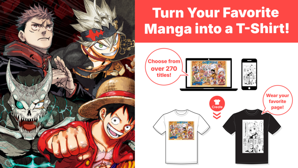 Featured Image: MANGA Plus Now Lets Fans Turn Manga Pages Into Official T-Shirts With 270+ Titles Including One Piece and Jujutsu Kaisen